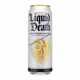 Liquid death still mountain water