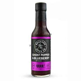 Bravado ghost pepper and blueberry hot sauce