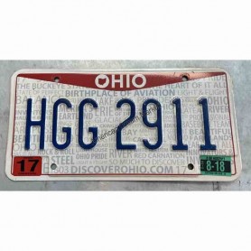 License plate ohio state