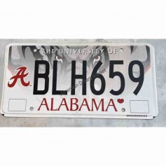 License plate alabama state university