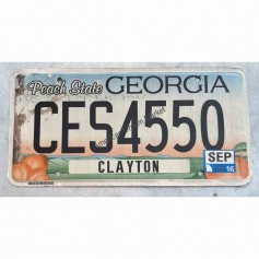 License plate georgia state
