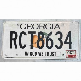 License plate georgia state 2