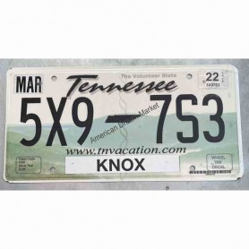 License plate tennessee state