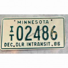 License plate minnesota state truck 2