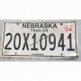 License plate nebraska state trailer