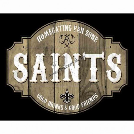 Plaque bois homegating saints