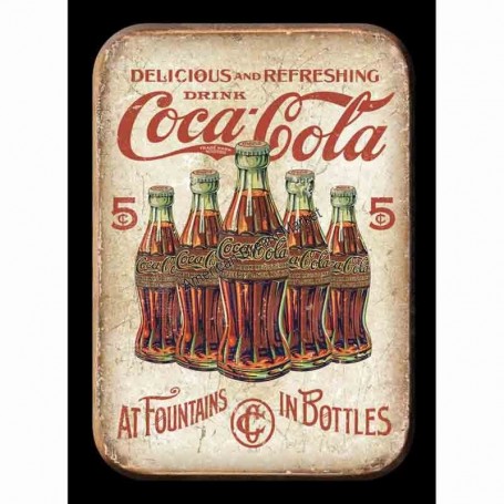 Magnet coke 5 bottle retro