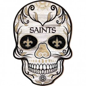 Plaque bois sugar skull saints