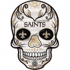 Plaque bois sugar skull saints