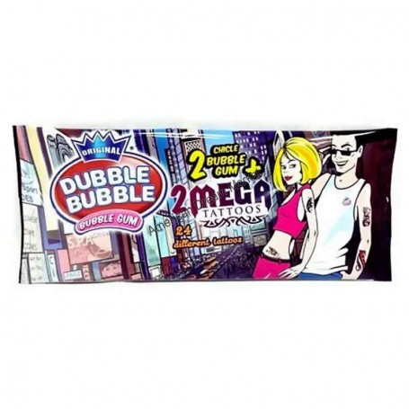 Dubble bubble mega tattoo 2 bubble gum