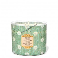 BBW bougie white eucalyptus and sage