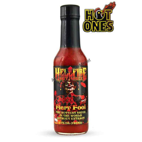 Hellfire hot sauce fiery fool