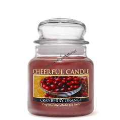 Cheerful moyenne jarre cranberry orange