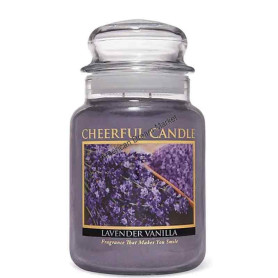 Cheerful grande jarre lavender vanilla
