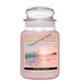 Cheerful grande jarre sunset beach