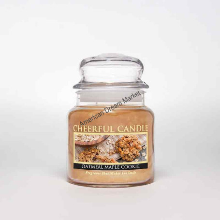 Cheerful moyenne jarre oatmeal maple cookie