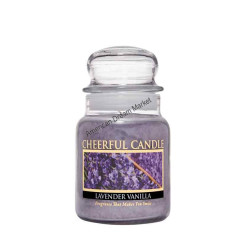 Cheerful petite jarre lavender vanilla
