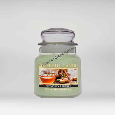 Cheerful moyenne jarre pistachio and honey
