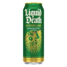 Liquid death severed lime sparkling water