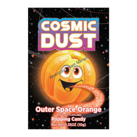 Cosmic dust popping candy outer space orange