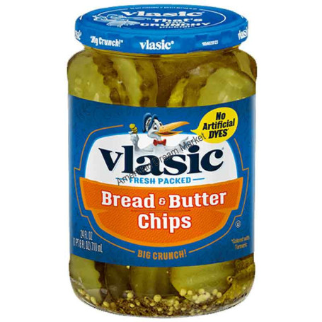 Vlasic bread and butter chips 710 ml