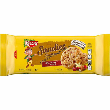 Keebler sandies shortbread cranberry almond