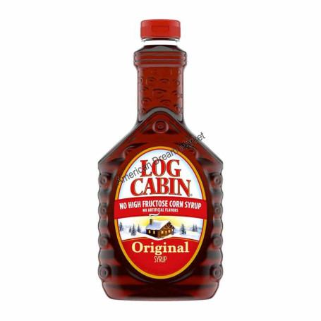 Log cabin syrup pancakes