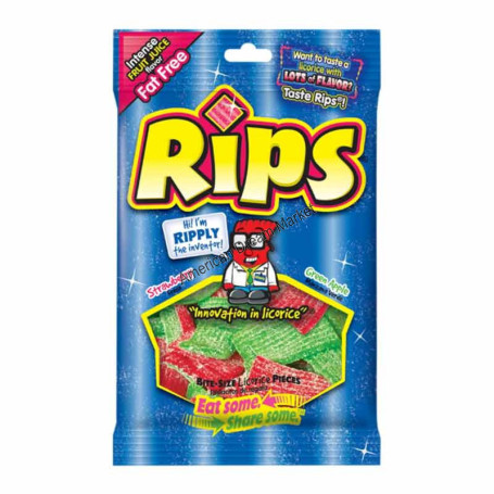 Rips mix sour strawberry green apple