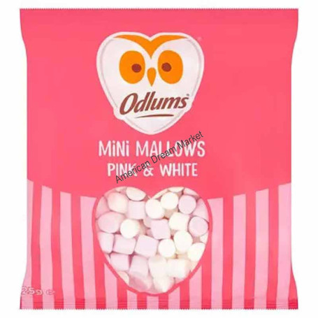 Odlums mini mallows pink and white