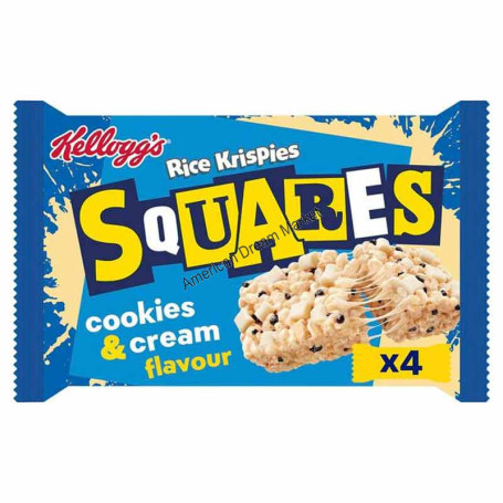 Rice krispies squares cookie and cream