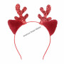 Christmas headband reindeer in red