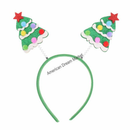 Christmas headband x mas trees