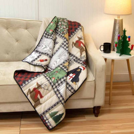 American heritage plaid winter cottage