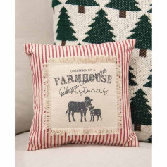 Dreaming of farmhouse christmas pillow