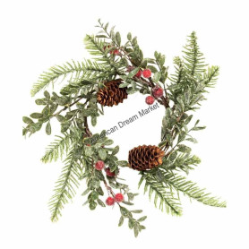 Sugar berry pine candle ring