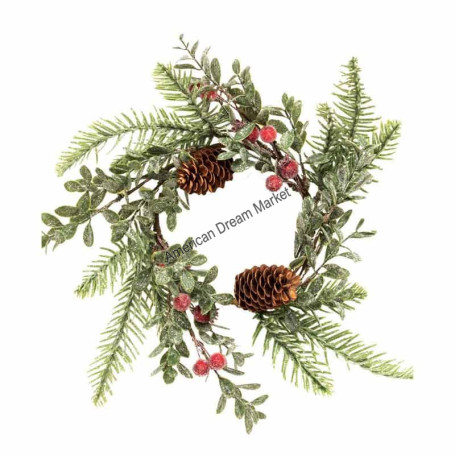 Sugar berry pine candle ring