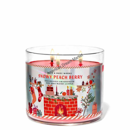 BBW bougie snowy peach berry