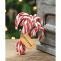 12 sparkle chenille candy cane
