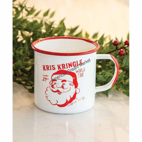 Kris kringle worl tour enamel mug