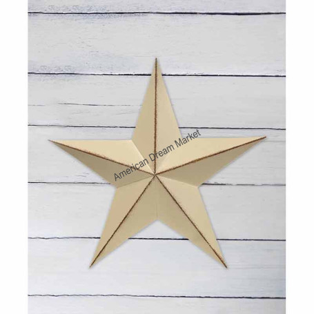 Distressed white barn star 12