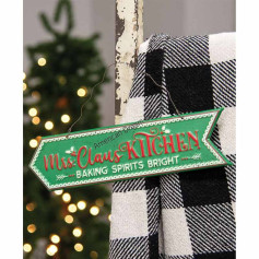 Mrs claus kitchen hanging sign