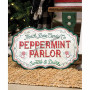 Peppermint parlor metal sign