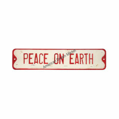 Peace on earth street sign