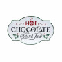 Hot chocolate iron wall sign