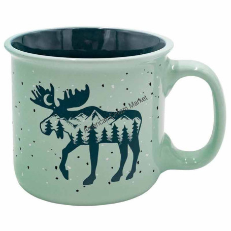 Moose silhouette mug