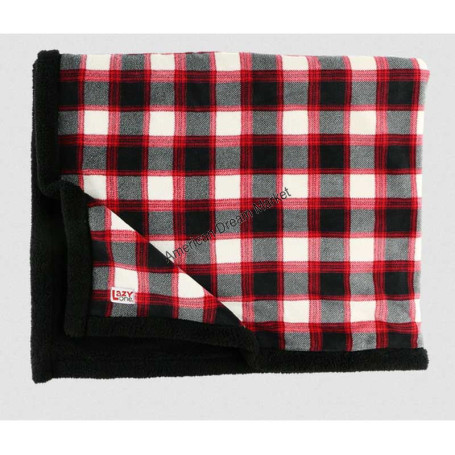 Black plaid blanket