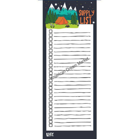 Supply list note pad