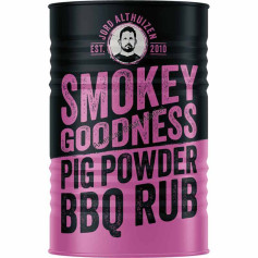 Smokey goodness pig powder BBQ rub pot