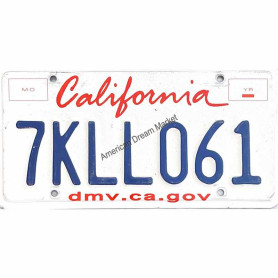 License plate california state