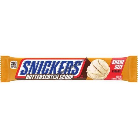 Snickers butterscotch scoop share size